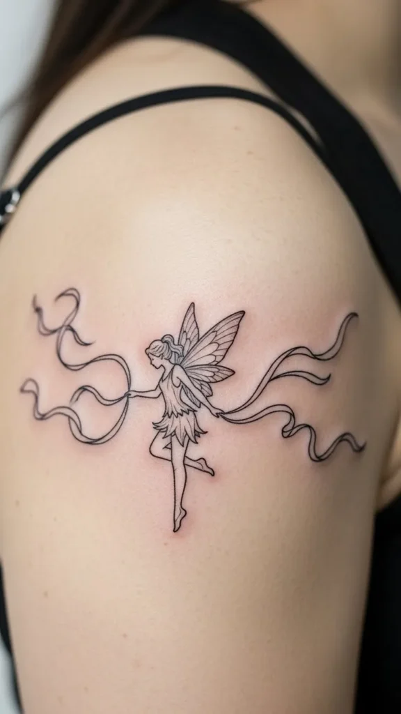 Fairy with Ribbon Flow