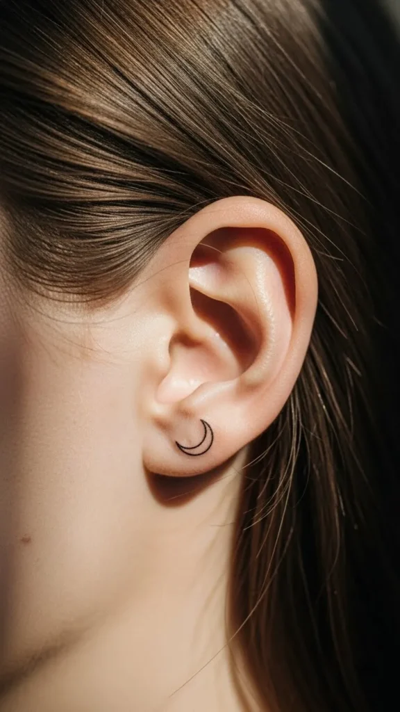 Fine-Line Crescent Moon