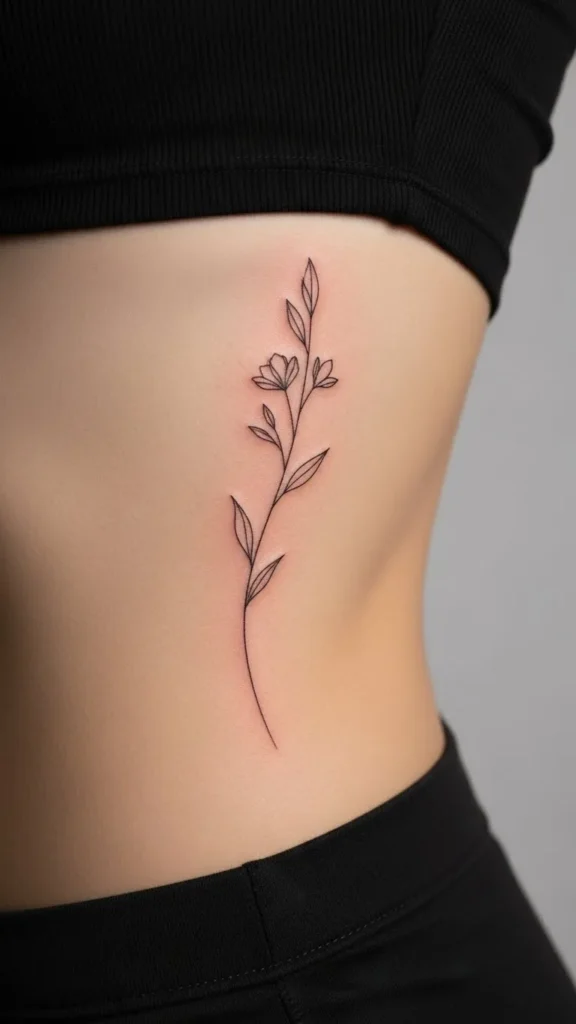 Fine-Line Floral Stem