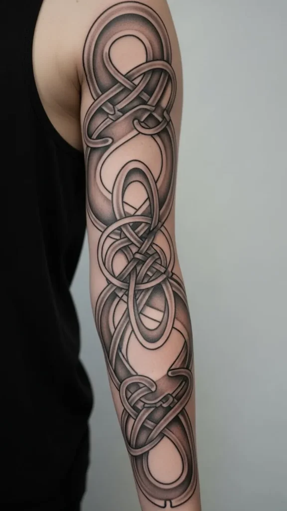 Flowing Infinity Knot Sleeve