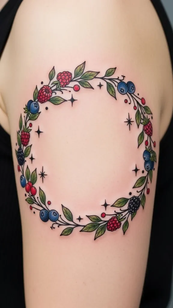 Garland Crown Tattoo