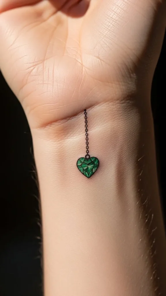Green Heart Charm