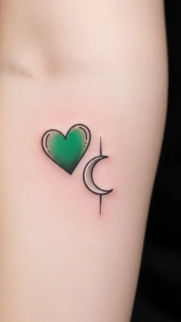 Green Heart Moon