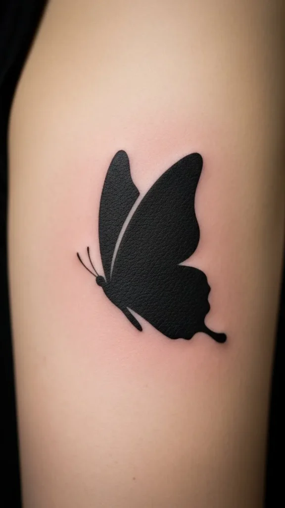 Heart Butterfly Silhouette