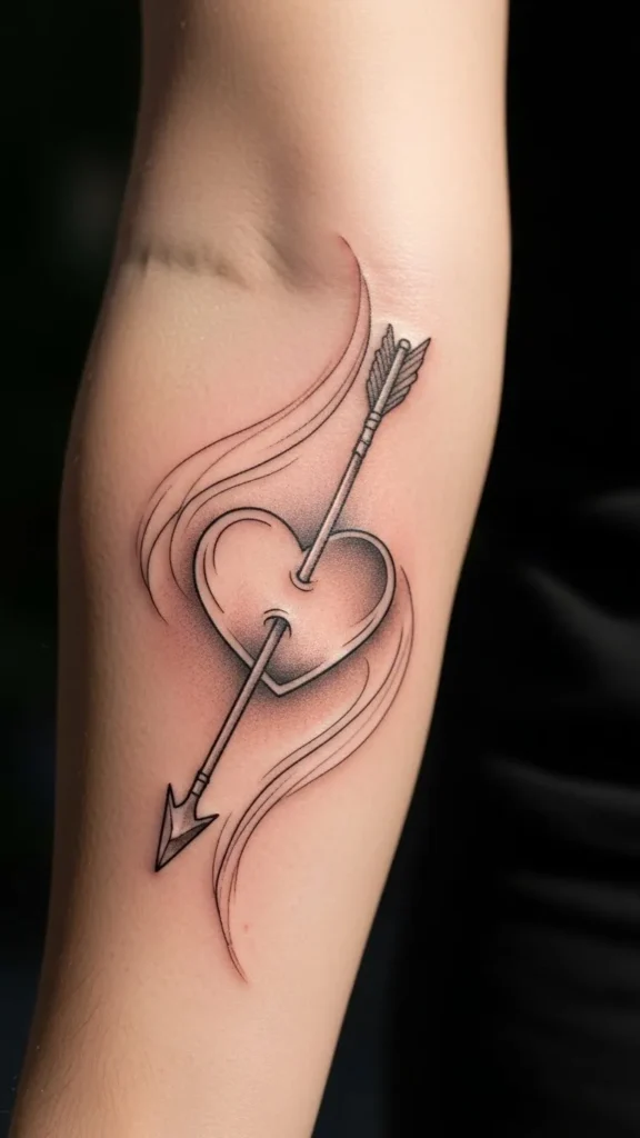Heart-Piercing Arrow Sleeve