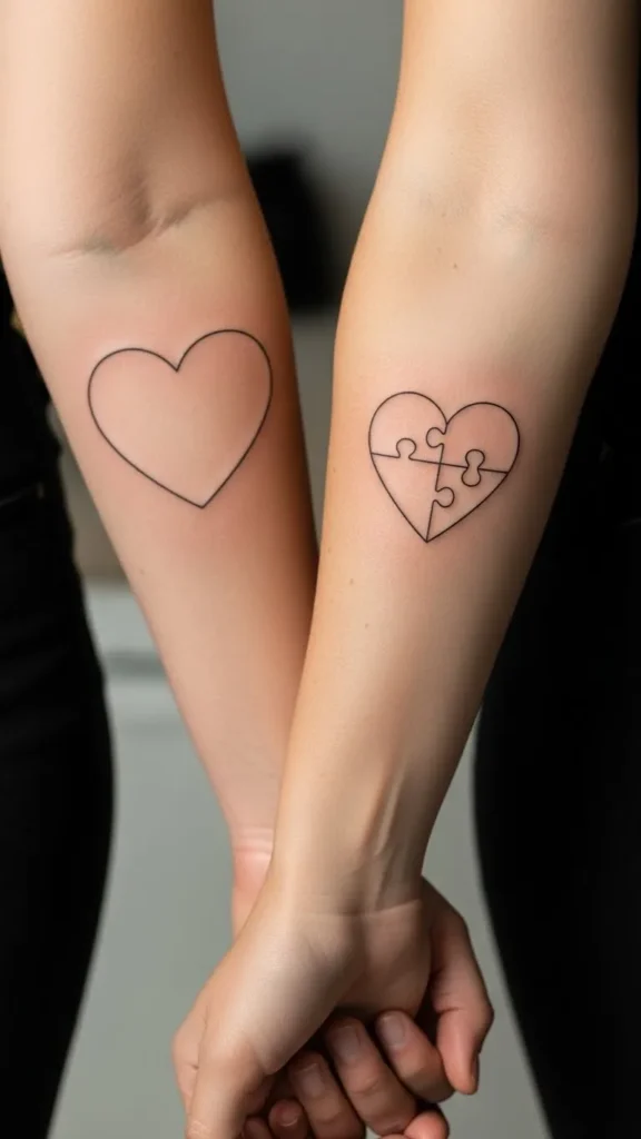 Heart Puzzle Piece Match