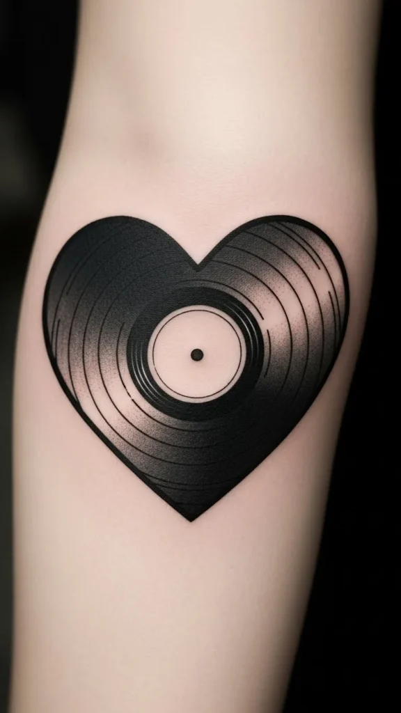 Heart Shaped Vinyl Record