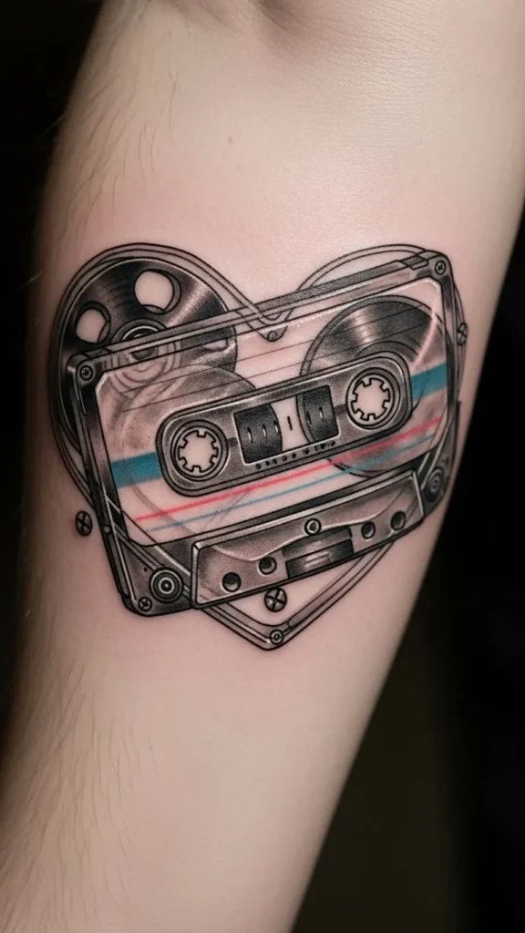 Heart With Cassette Tape