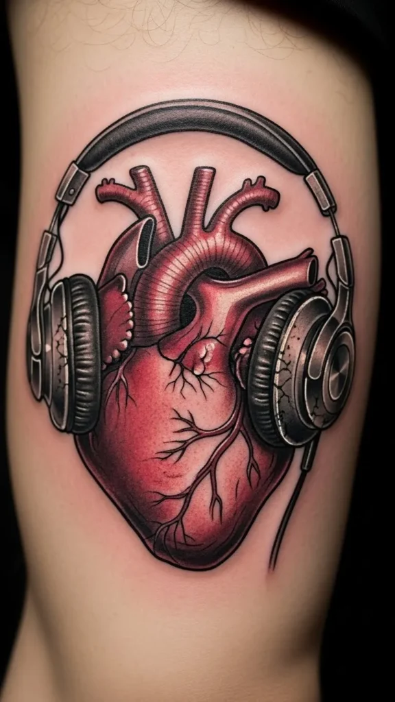  Heart With Headphones