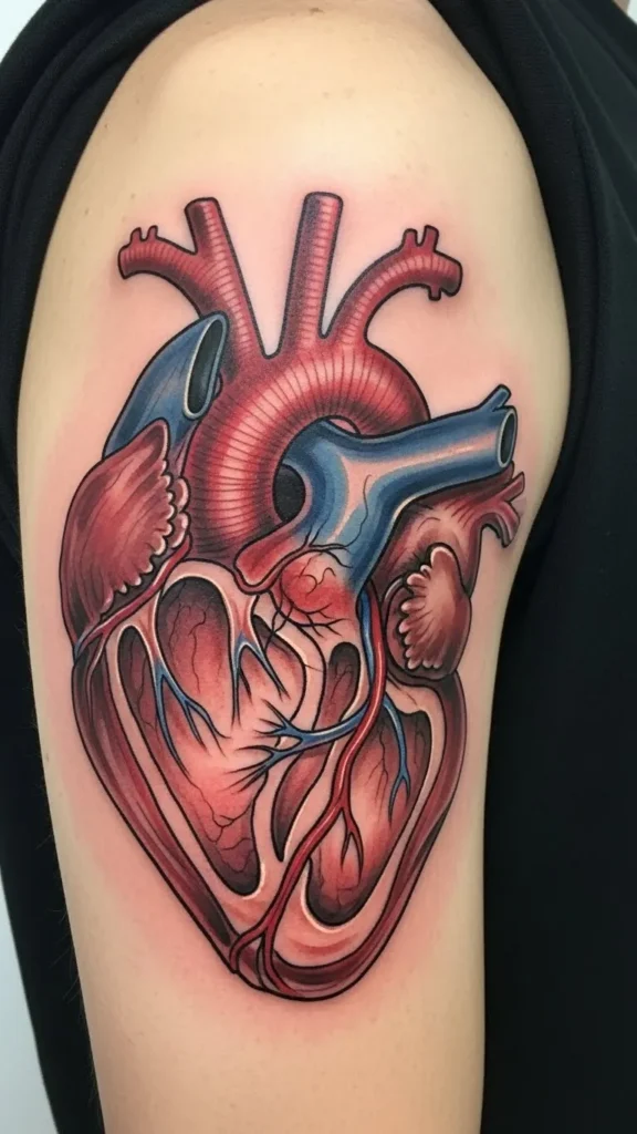 Heart with Open Chambers