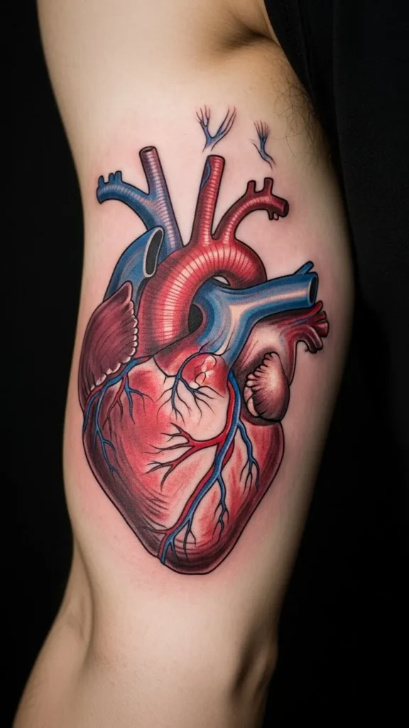 Heart with Visible Veins