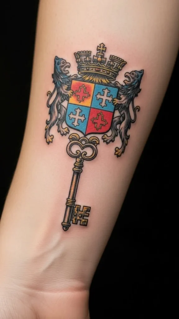 Heraldic Key Symbol