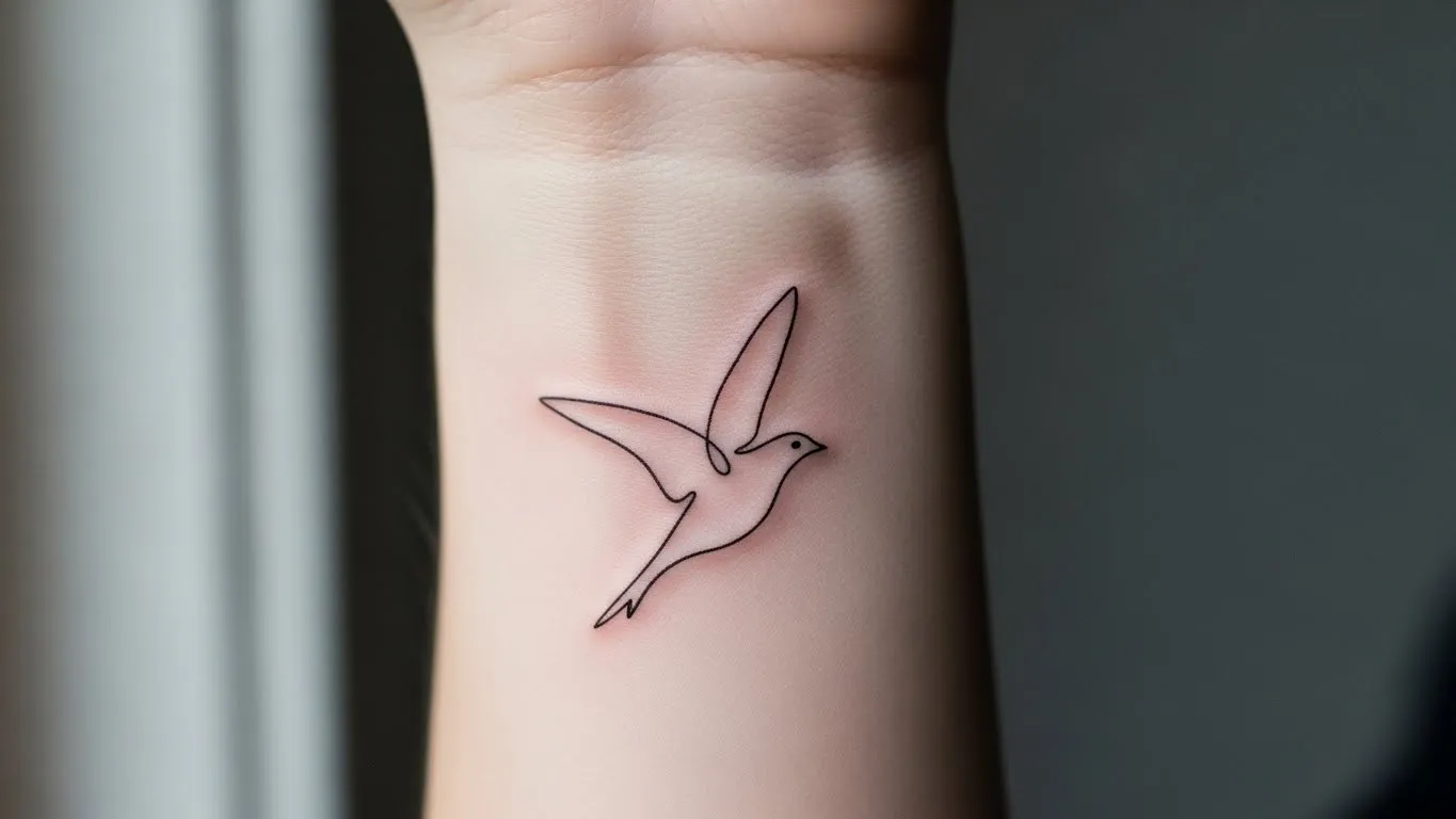 How to Create Minimal Bird Tattoos With Freedom Symbolism
