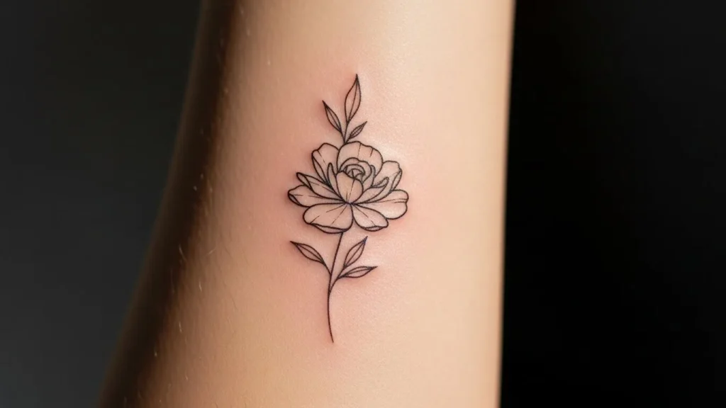 How to Design Flower Outline Tattoos That Look Soft and Minimal