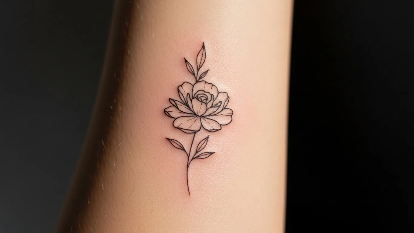 How to Design Flower Outline Tattoos That Look Soft and Minimal
