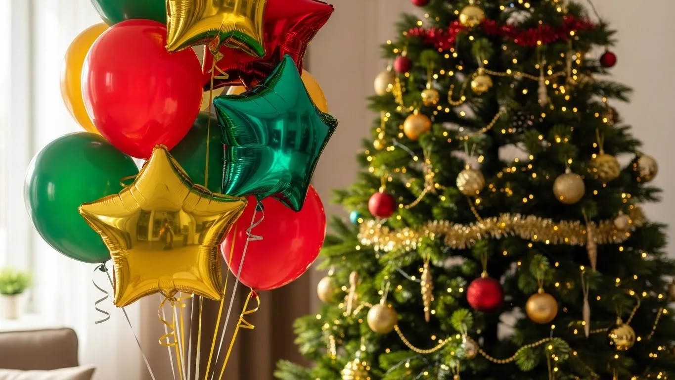 How to Design a Fun Christmas Balloon Tattoo With Festive Colors