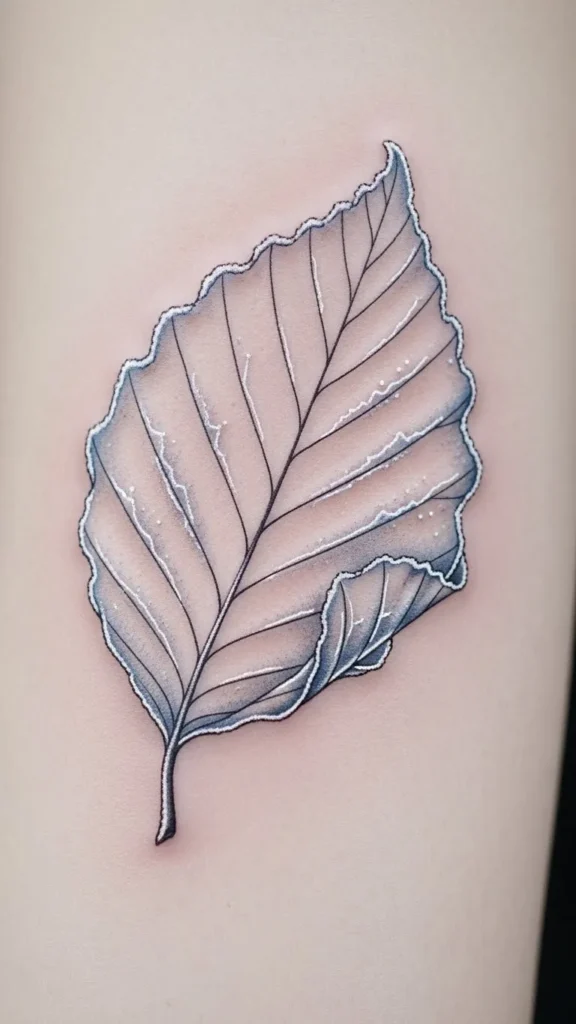 Icy Beech Leaf
