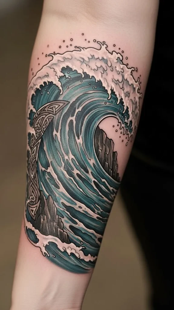 Irish Coastline Wave