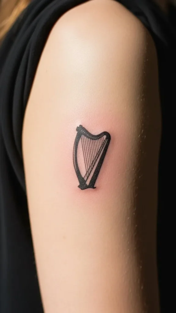 Irish Harp Silhouette