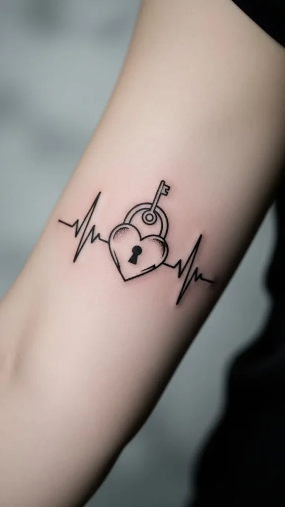 Lock Over Heartbeat Line