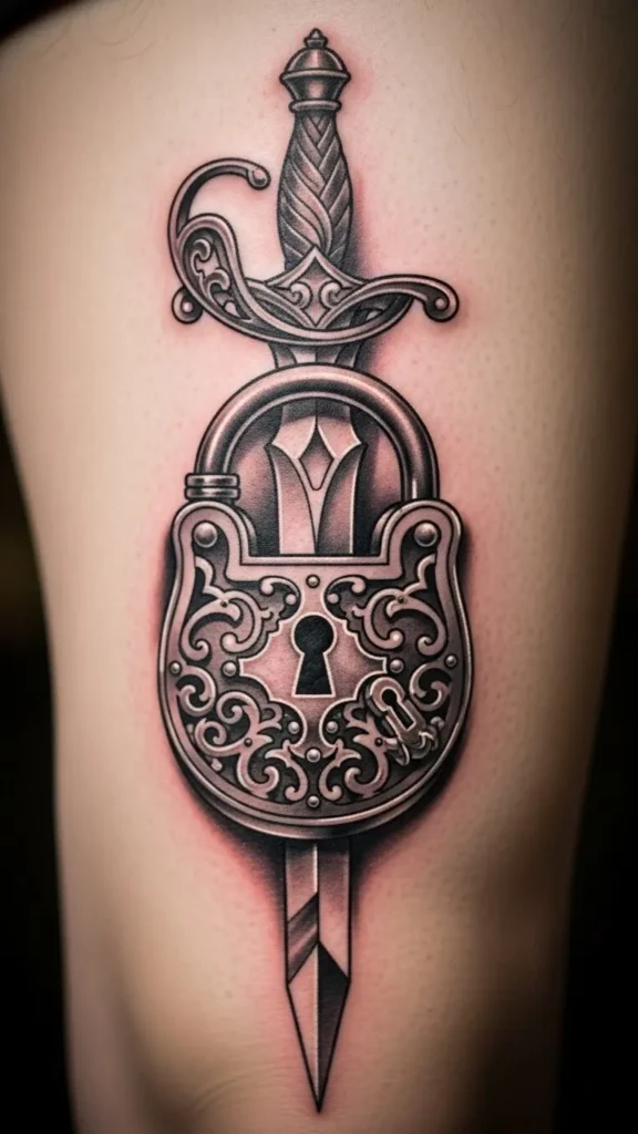 Lock Sword Thigh Panel