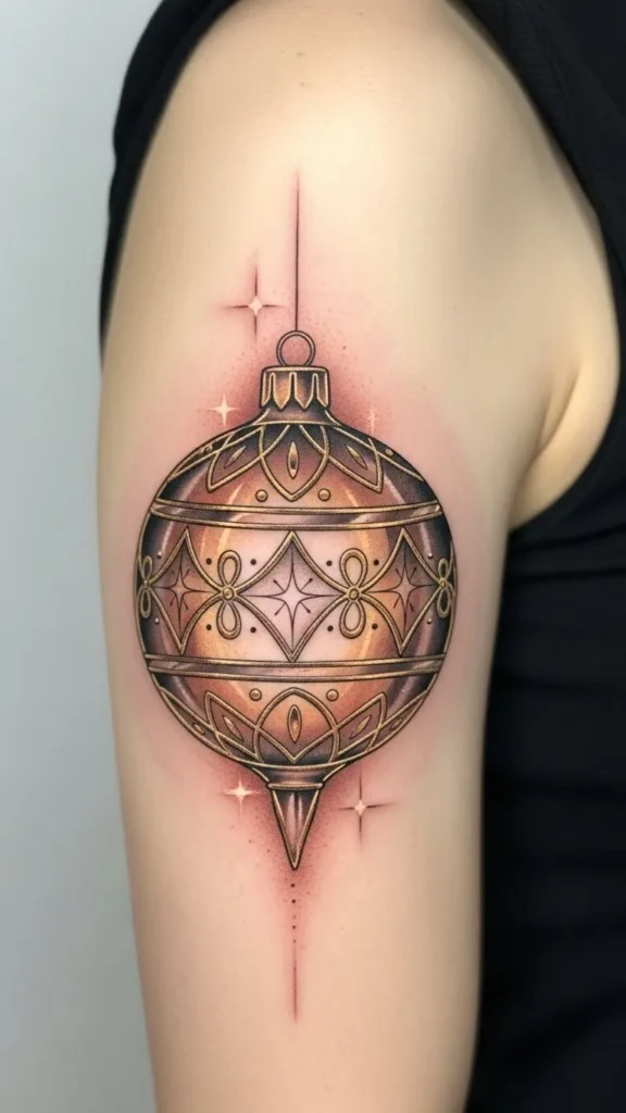 Metallic Gold Accent Ornament