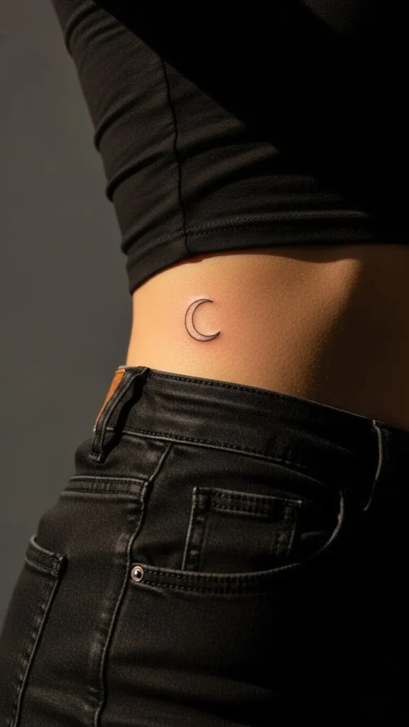 Minimal Crescent Moon