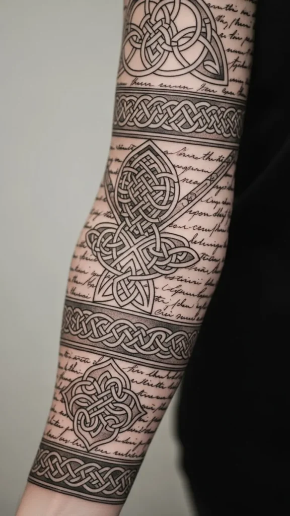 Old World Manuscript Knot Sleeve