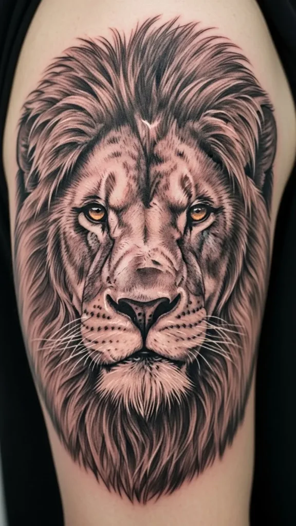 Realistic Lion Portrait