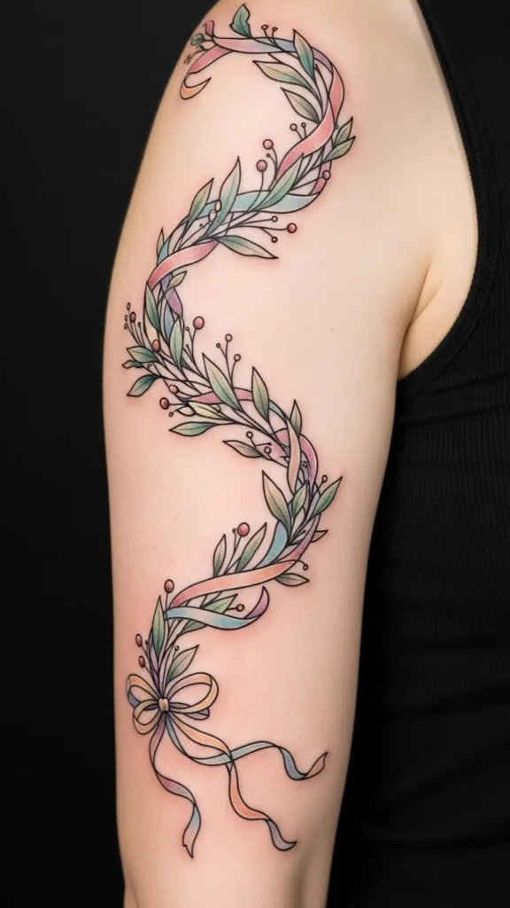 Ribbon-Garnished Garland