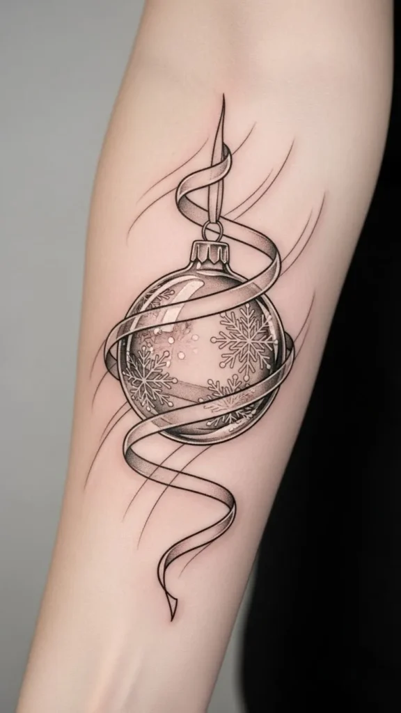 Ribbon-Wrapped Ornament