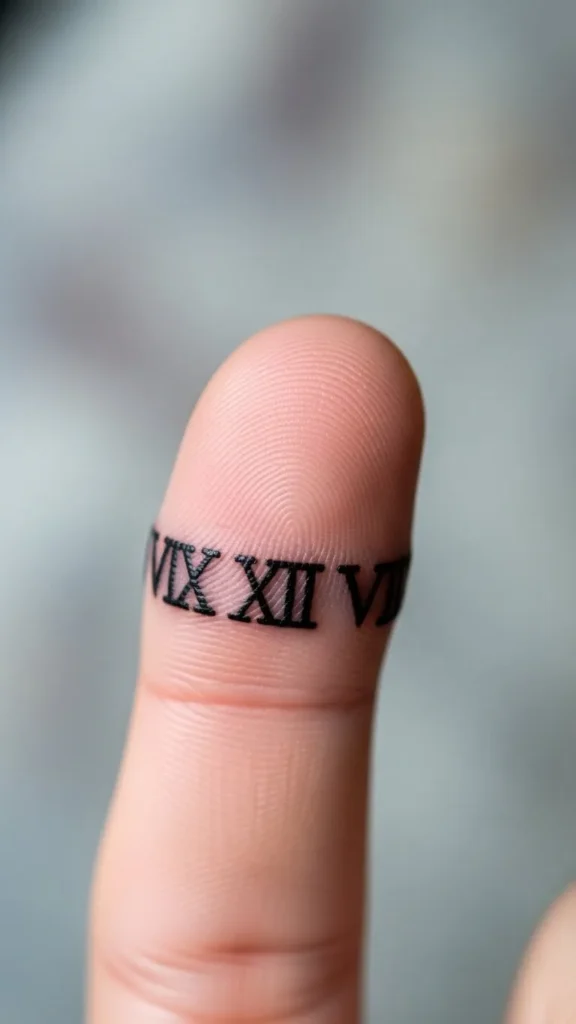 Roman Numeral Ring
