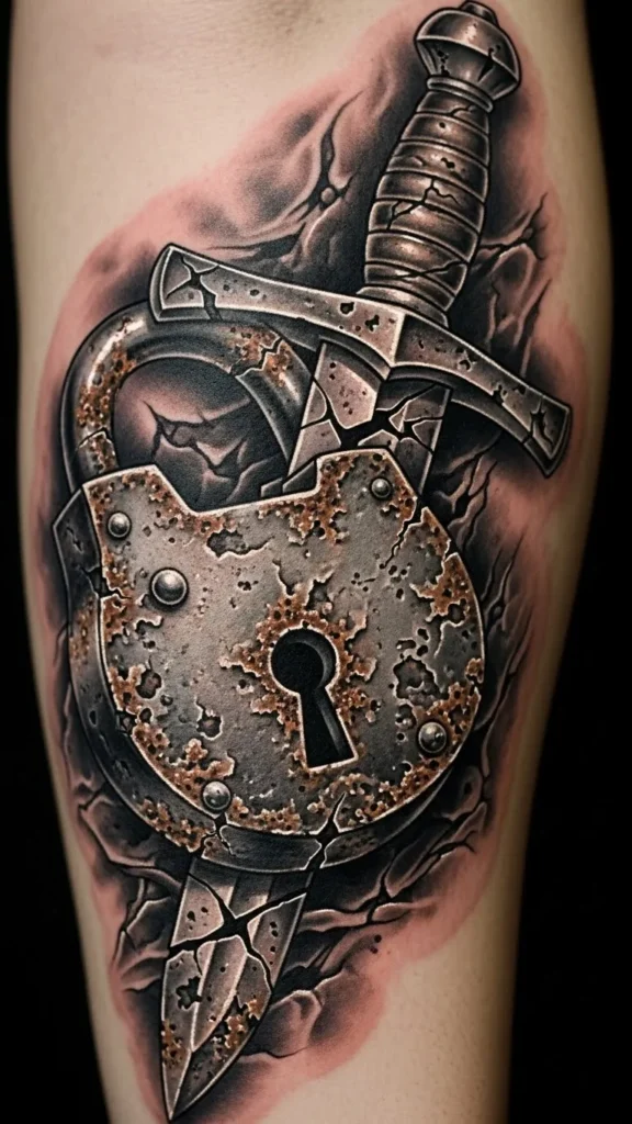 Rusted Lock and Broken Sword