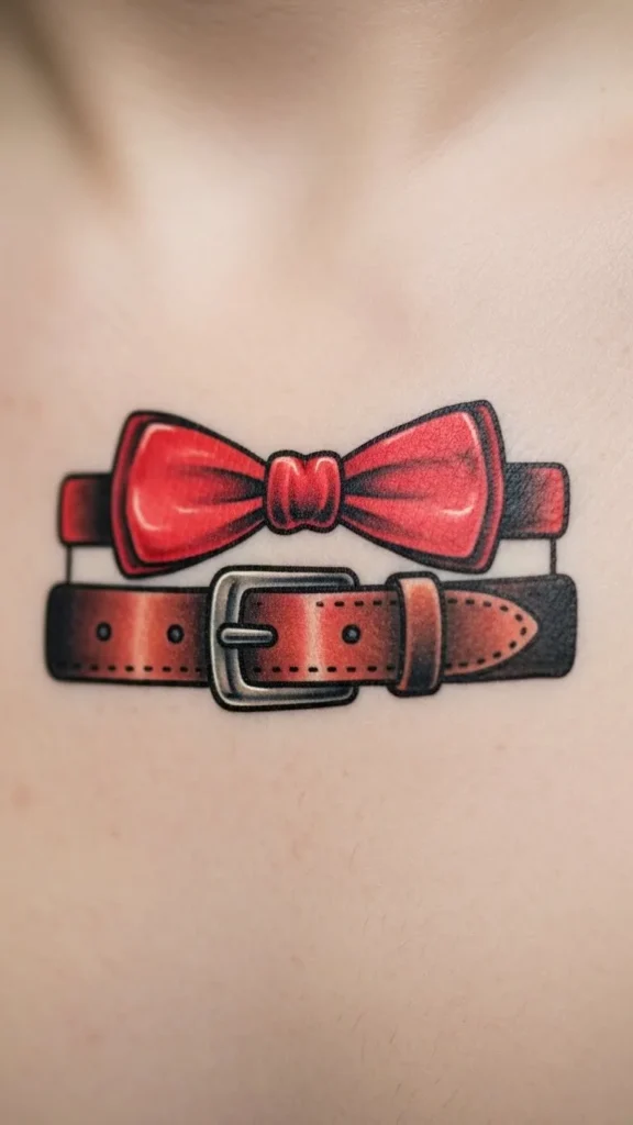 Santa Belt Bow Tie Combo