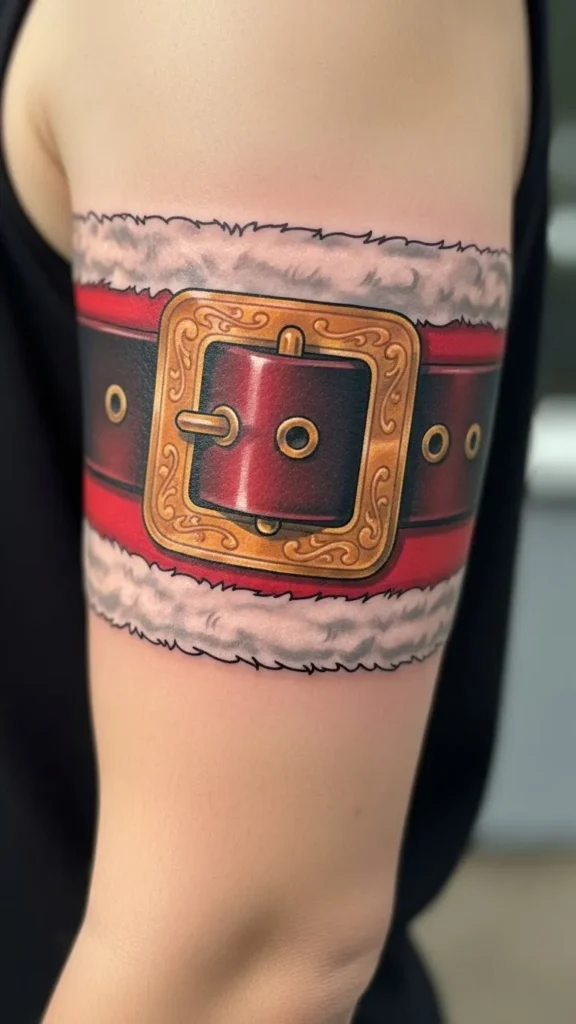 Santa Belt Dog Collar Style