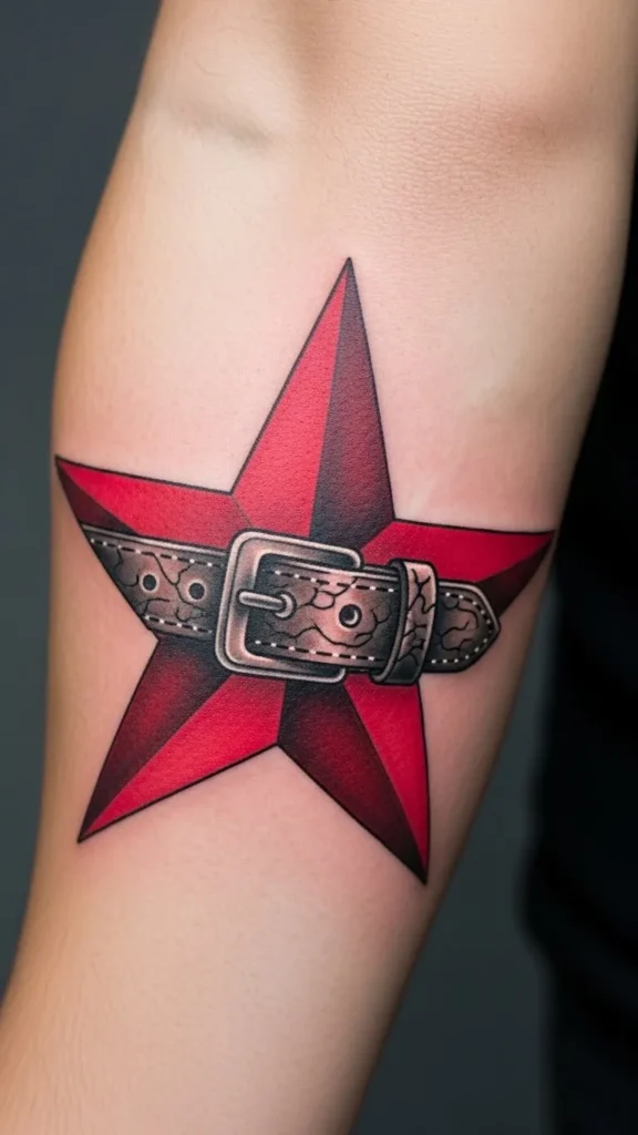  Santa Belt Inside a Star Shape