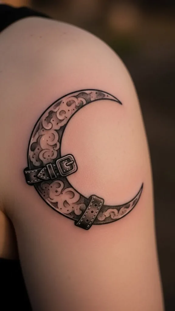 Santa Belt Moon Shape