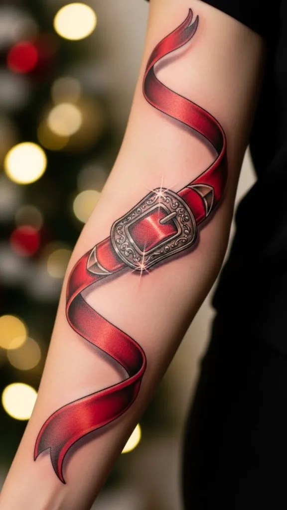 Santa Belt Ribbon Strip