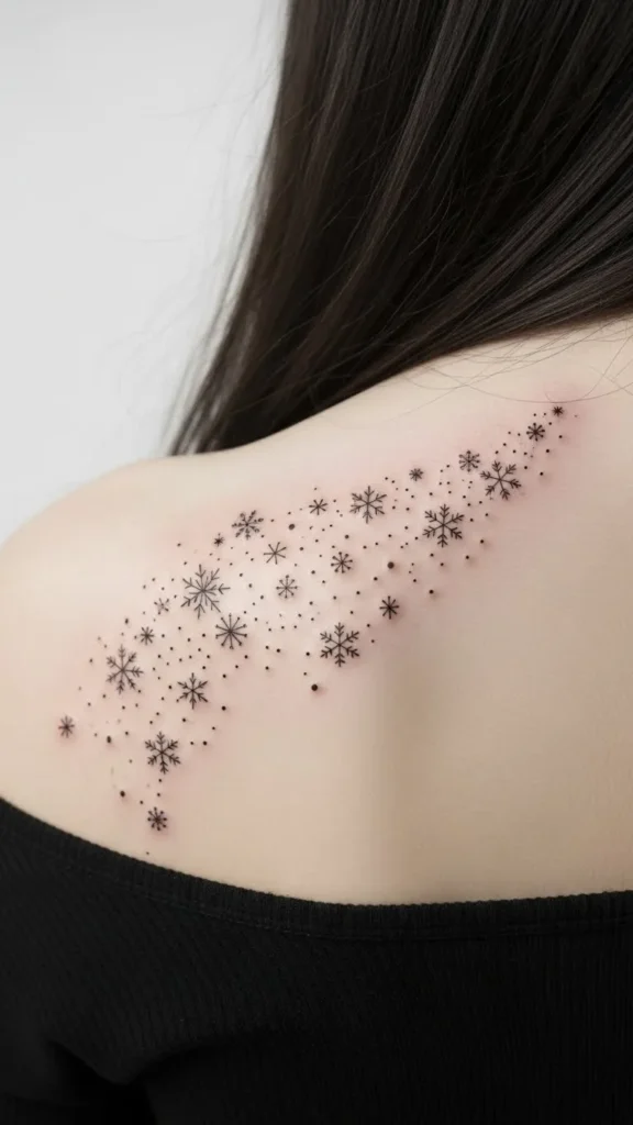 Shoulder Blade Snowfall Trail