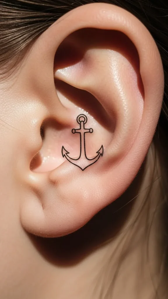 Small Anchor Outline