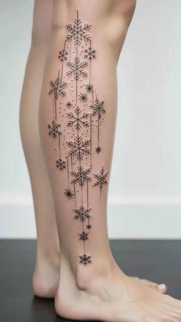 Snowflake Cascade on the Calf