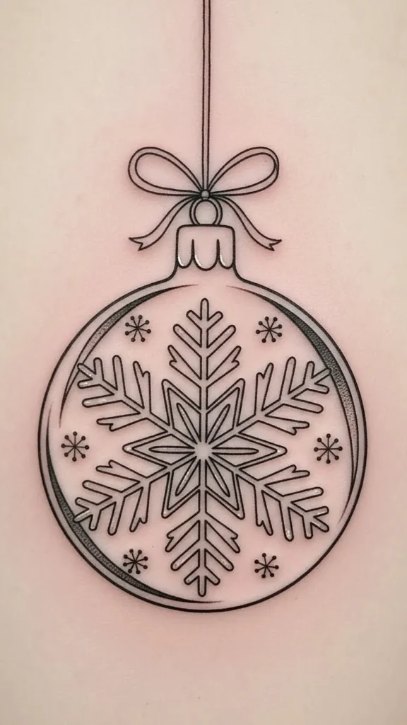 Snowflake Ornament Tattoo