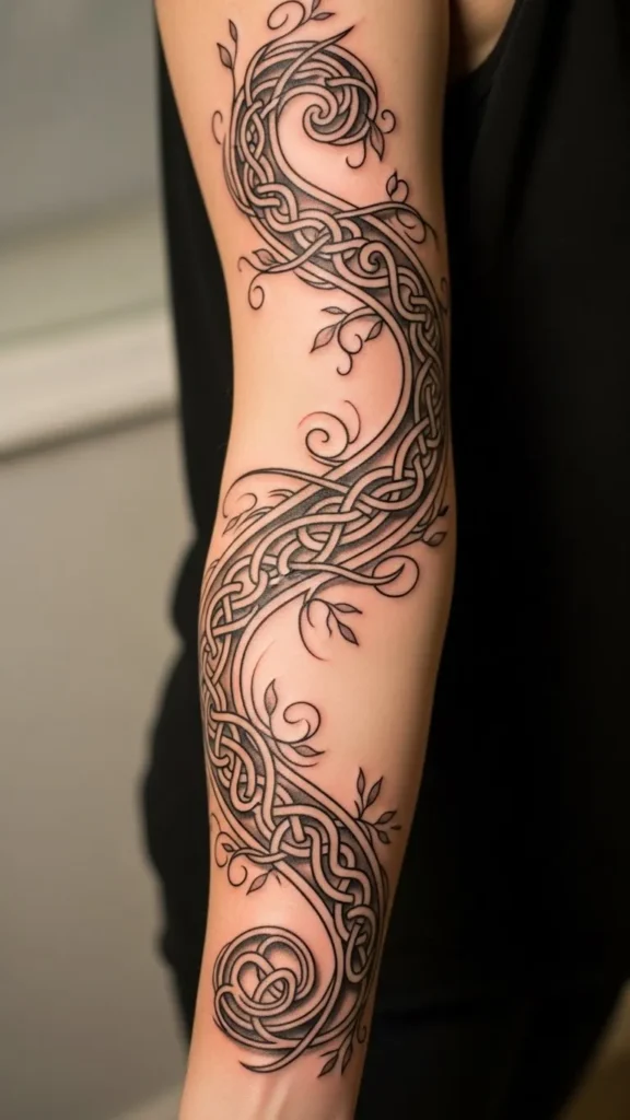 Spiral Vine Knot Sleeve