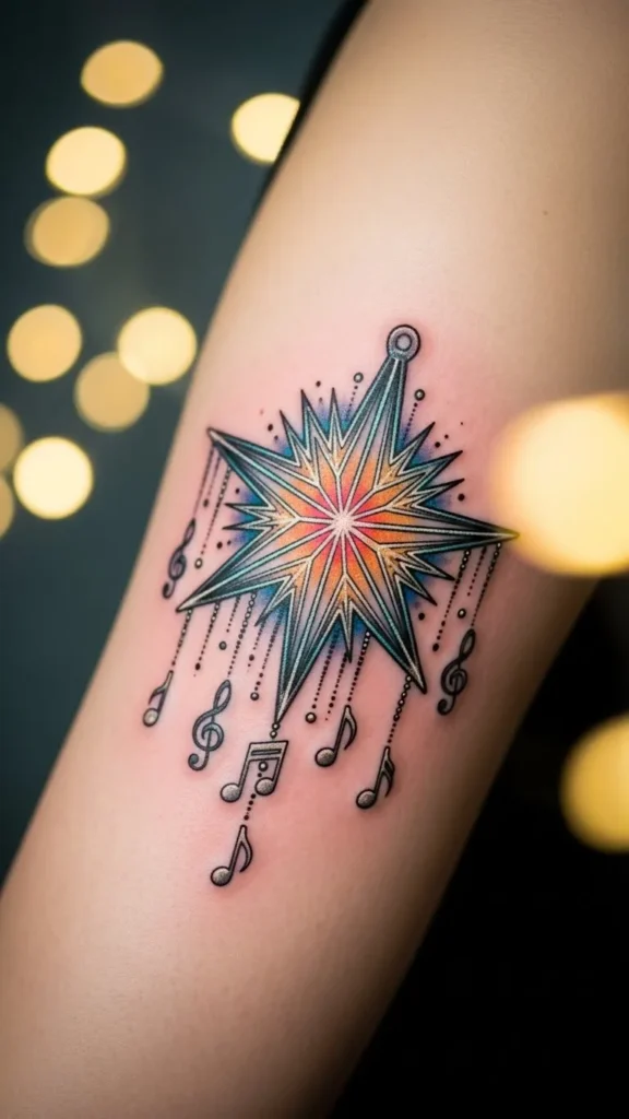 Star Ornament With Hanging Notes