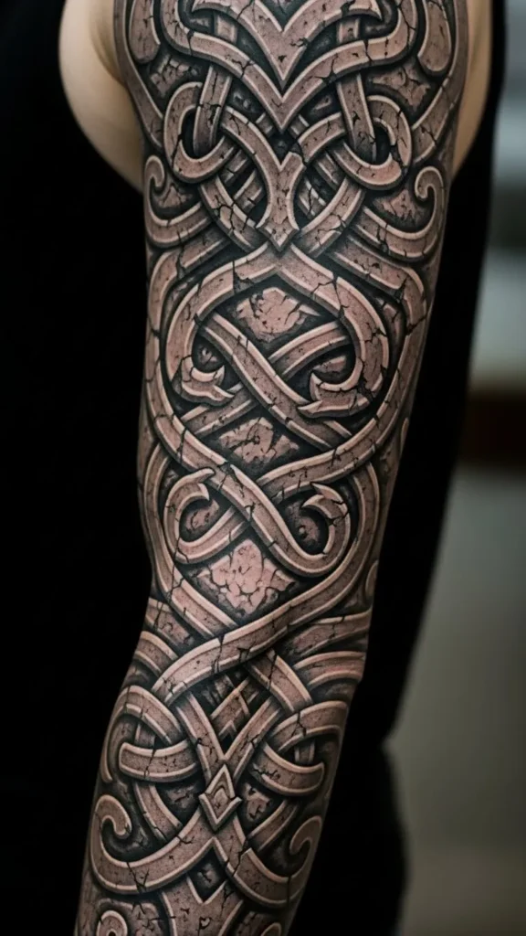 Stone Carving Knot Sleeve