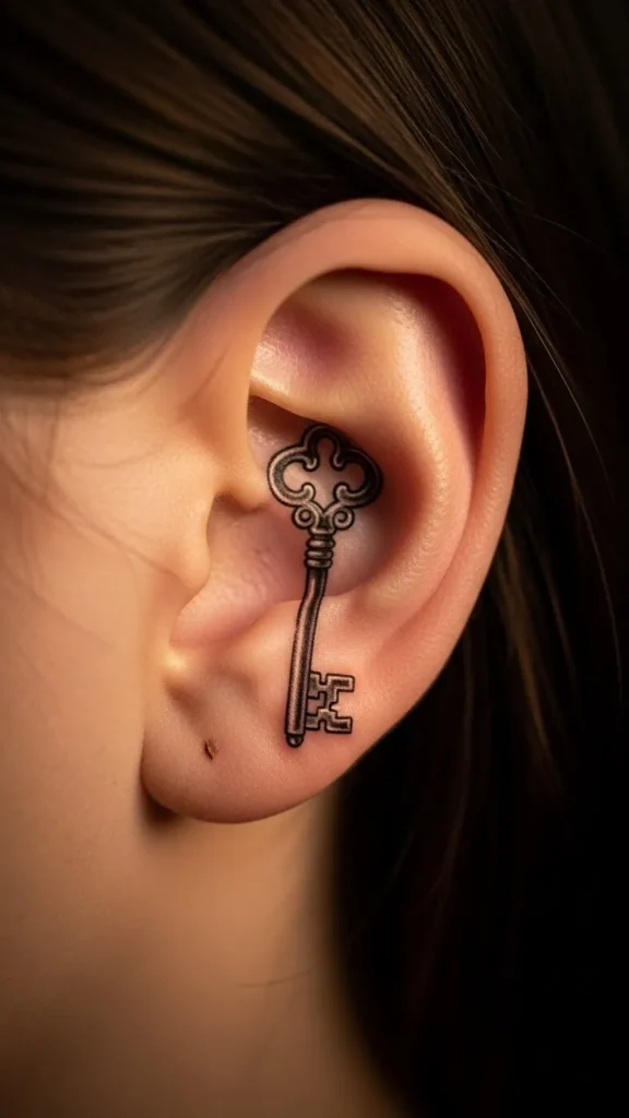 Tiny Key Behind the Ear