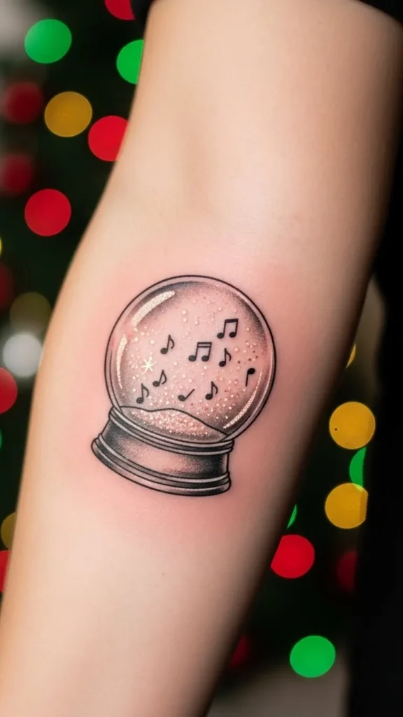 Tiny Notes Inside a Snow Globe