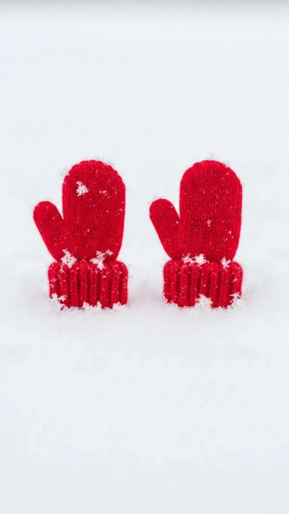 Tiny Santa Glove Pair