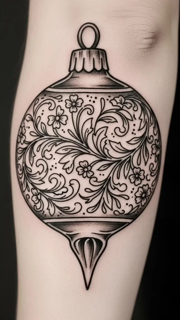 Vintage Etched Ornament