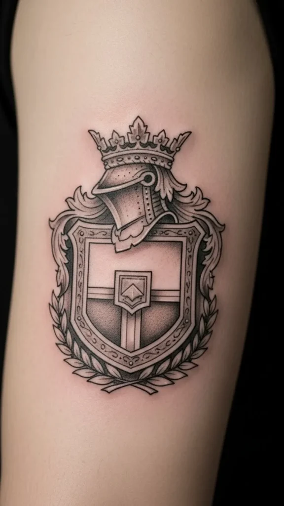 Vintage Ink Wash Crest